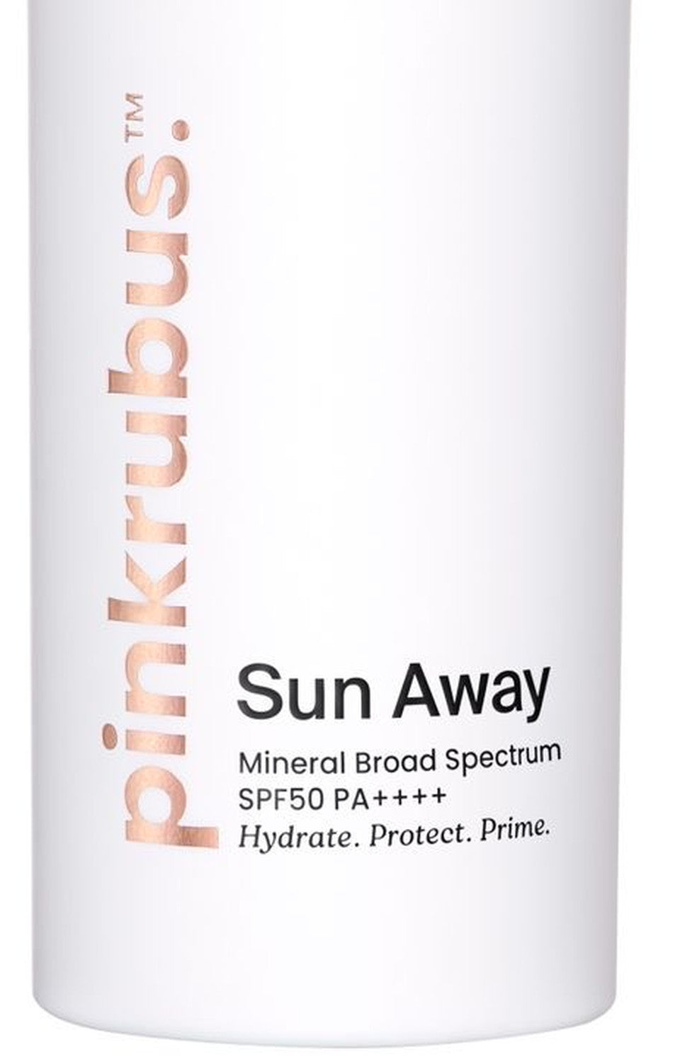 Close-up of the original Sun Away product label
